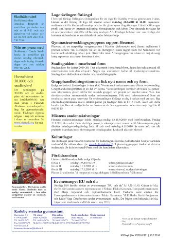 KSGnytt 16.8.2010.pdf - Kokkola