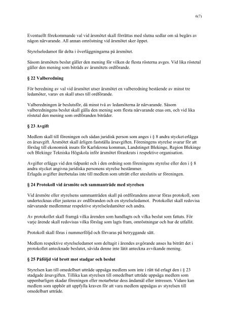 Sammanträdeshandlingar 20130206 - Region Blekinge