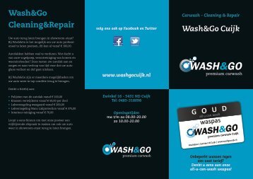 Wash&Go Cuijk GOUD Wash&Go Cleaning&Repair - Home | Wash ...