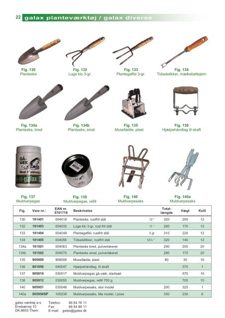 KATALOG 2012 - Om galax værktøj as