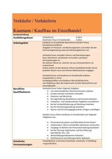 Verkäufer / Verkäuferin Kaumann / Kauffrau im Einzelhandel