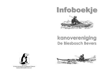 Infofolder in PDF - Kano-vereniging de Biesbosch Bevers