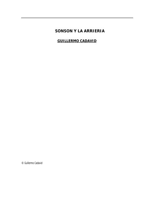 SONSON Y LA ARRIERIA - Biblioteca Virtual de Antioquia ...