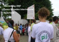 Jaarverslag 2007 Peace Brigades International ... - PBI Guatemala