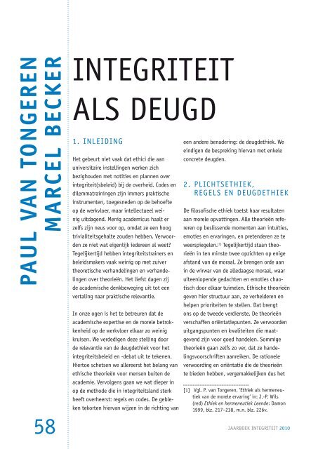 Het jaarboek integriteit 2010 - BIOS