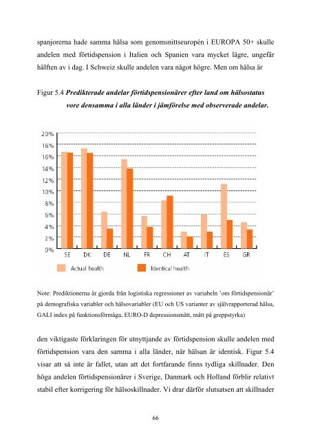 50+ i Europa En åldrande befolknings hälsa och ekonomi ... - SHARE