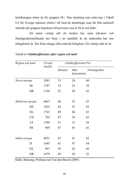 50+ i Europa En åldrande befolknings hälsa och ekonomi ... - SHARE