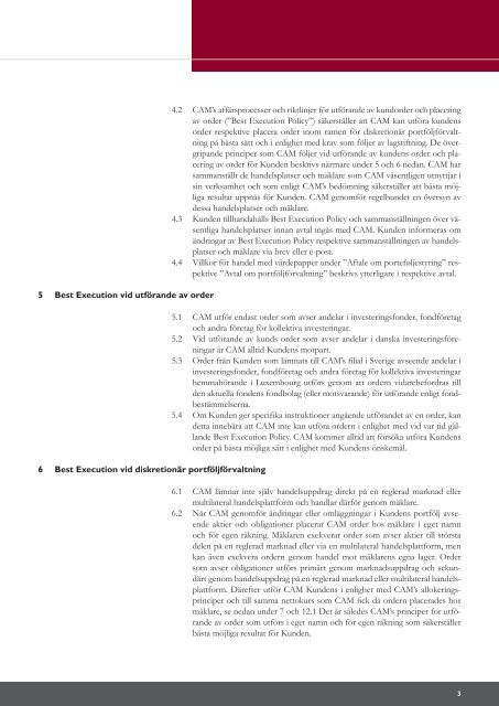 Allmänna villkor för handel med värdepapper september 2011