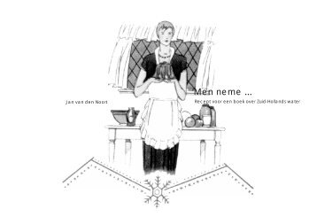 Men neme ... Recept voor een boek over Zuid-Hollands water
