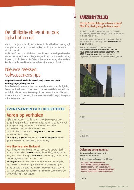 Geraardsbergen Info 11 - juni 2008 - Stad Geraardsbergen