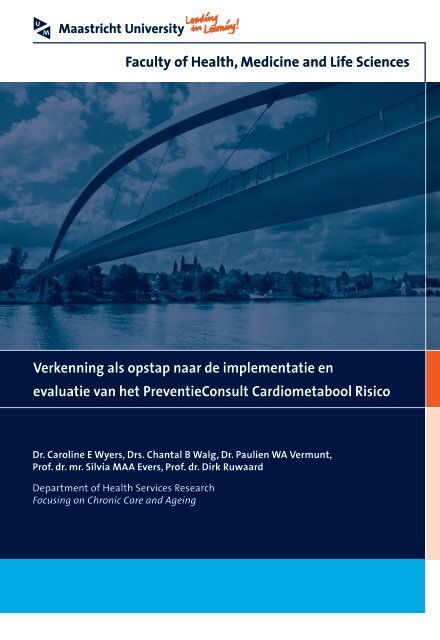 Verkenning als opstap naar de implementatie en evaluatie van het ...