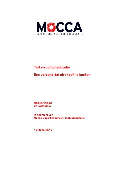 Taal en cultuureducatie - Mocca Amsterdam