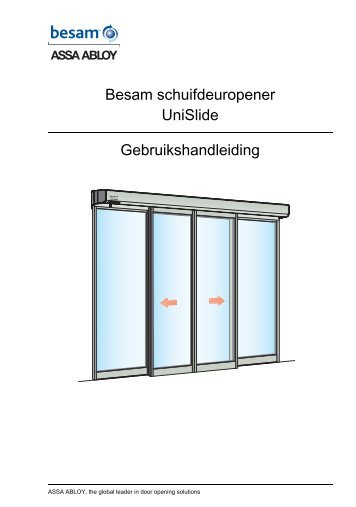 Handleiding Unislide - Besam