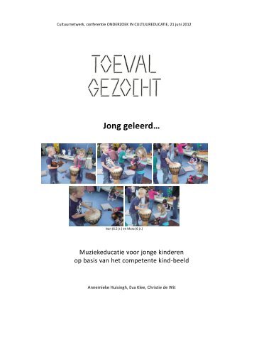 Jong geleerd… - Toeval Gezocht