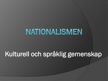 Powerpoint nationalismen