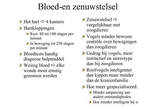 Anatomie vogels