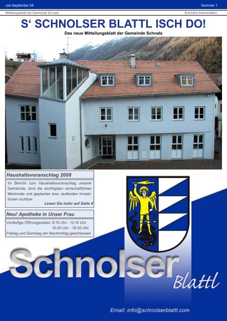 PDF-Download 1,39 MB - Schnolserblattl