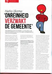 onreinheid verzwakt de gemeente - Hervormde Gemeente Barneveld