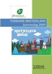 Jaarverslag 2009 - Toerisme Meetjesland