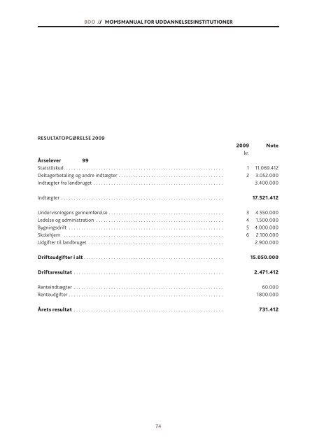 Momsmanual for uddannelsesinstitutioner - BDO