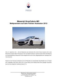 Maserati Grancabrio MC - bei Auto Sport Stopka