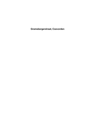 Gramsbergerstraat, Coevorden - Gemeente Coevorden