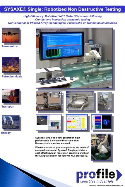 SYSAXE® Single: Robotized Non Destructive Testing - Profile