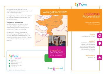 Logeerhuis Roosendaal Werkgebied SDW - SDW is een