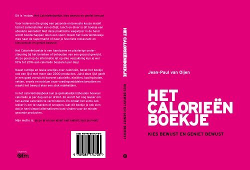 Calorieënboekje - Kies bewust en geniet bewust
