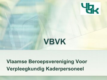 Vlaamse Beroepsvereniging Voor Verpleegkundig Kaderpersoneel