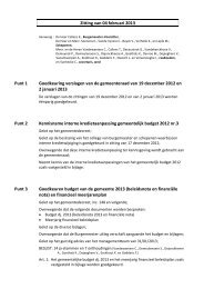 Agenda gemeenteraad - Gemeente Ardooie