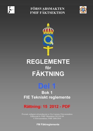 REGLEMENTE FÄKTNING - Domare.net