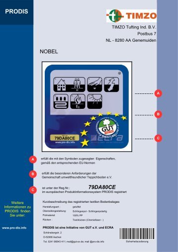 PRODIS - Timzo Tufting Industry BV