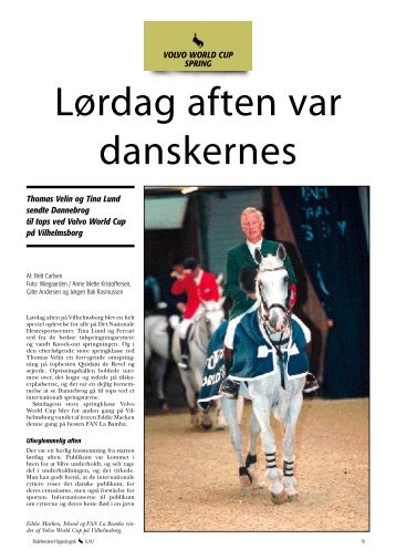 Lørdag aften var danskernes - Ridehesten.com