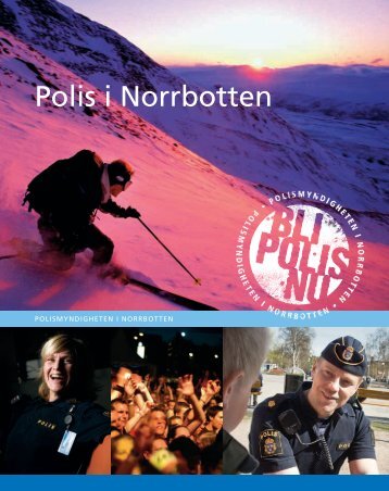 En broschyr om att arbeta som polis i Norrbotten - Polisen