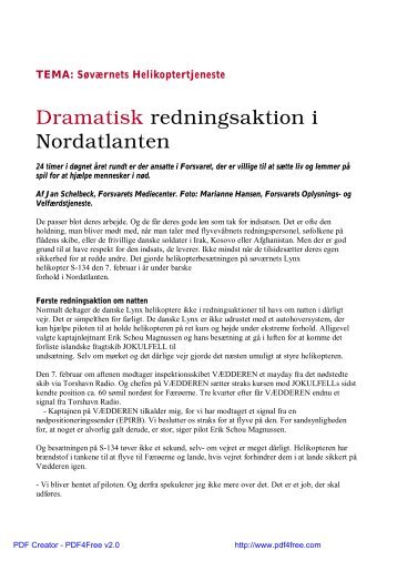 Dramatisk redningsaktion i Nordatlanten - Marineflyverforeningen.dk