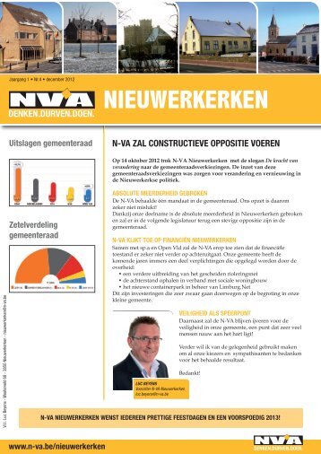 Huis aan huisblad december 2012 - N-VA Nieuwerkerken