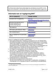 Informatie wet- en regelgeving BHV - NIBHV