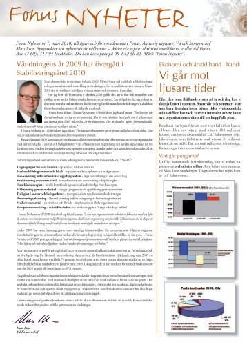 Vi går mot ljusare tider - Fonus