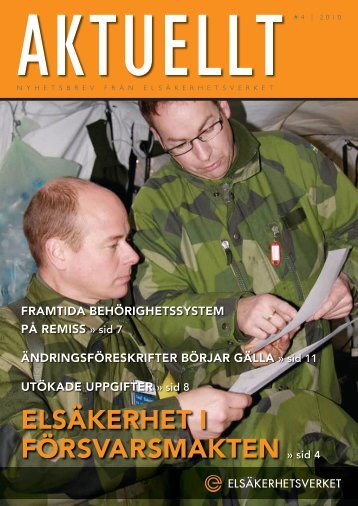 Aktuellt nummer 4/2010 - Elsäkerhetsverket