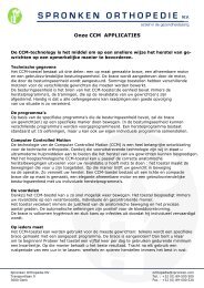 Steunzolen en voetverzorging - Spronken