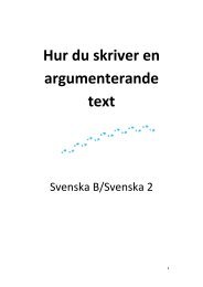 Hur du skriver en argumenterande text