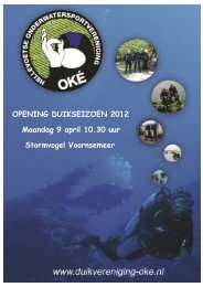 Hellevoetse onderwatersport vereniging OKÈ Winter 2012