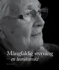 Mångfaldig styrning – en teoriöversikt - Leading Health Care