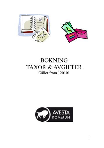 Taxor och avgifter. - Avesta