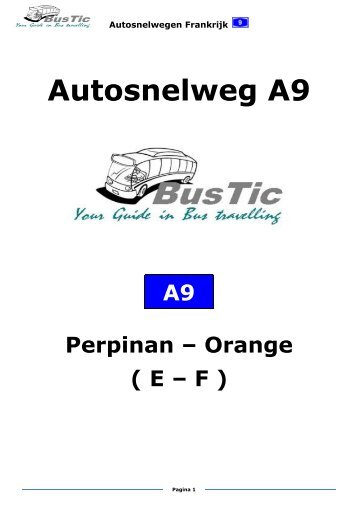 Autosnelweg A9 - Bustic.nl