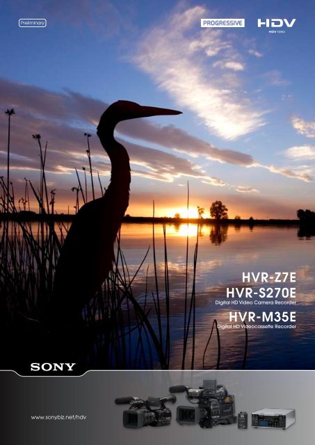 Sony HVR-S270E Camcorder User Guide Manual Operating ...