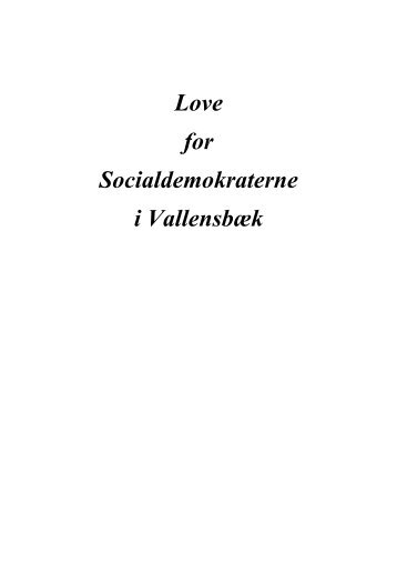 Love for Socialdemokraterne i Vallensbæk