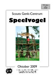 Oktober - Scouts Genk Centrum