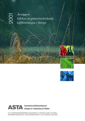 Årsrapport Effekter av gränsöverskridande luftföroreningar i Sverige